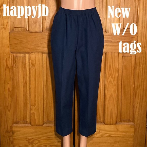 NWOT Vintage Alfred Dunner Pull On Elastic Waist Pants Size 12 - Picture 2 of 11